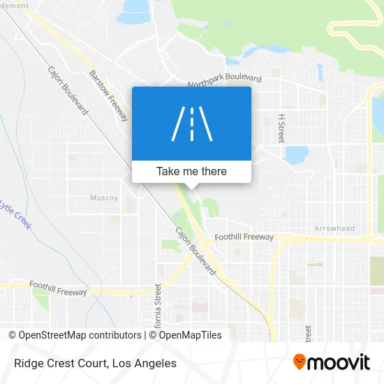 Ridge Crest Court map