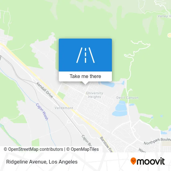 Ridgeline Avenue map