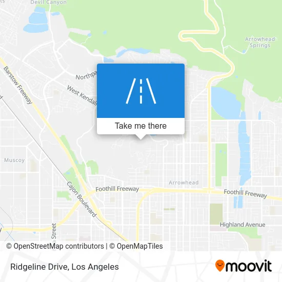 Ridgeline Drive map