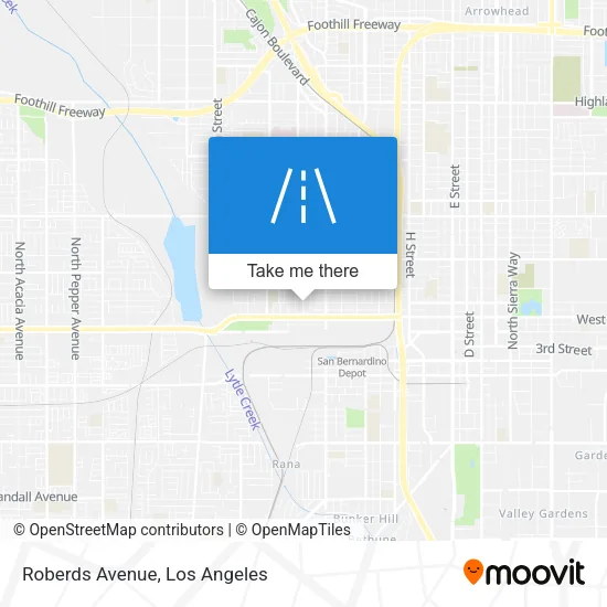 Mapa de Roberds Avenue