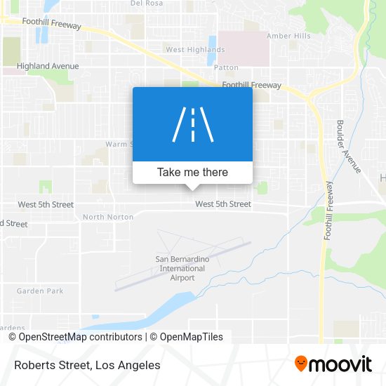 Mapa de Roberts Street