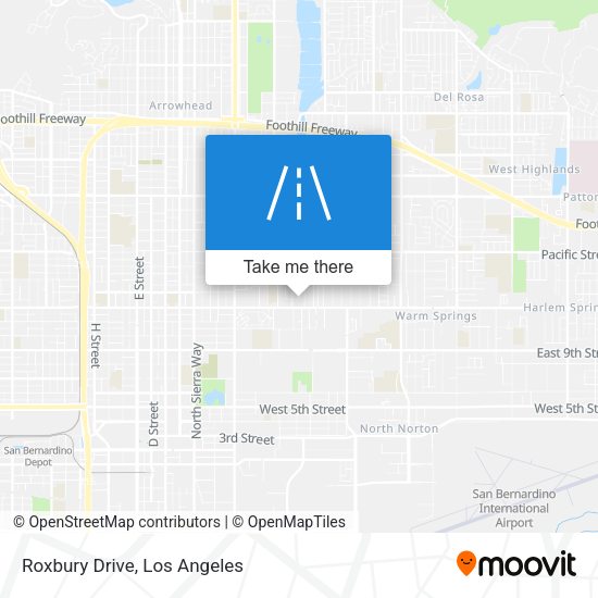 Mapa de Roxbury Drive