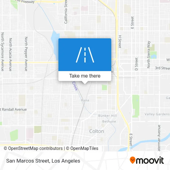Mapa de San Marcos Street