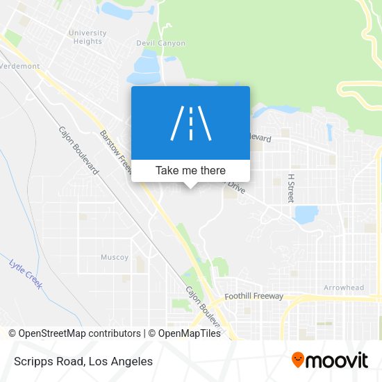 Mapa de Scripps Road