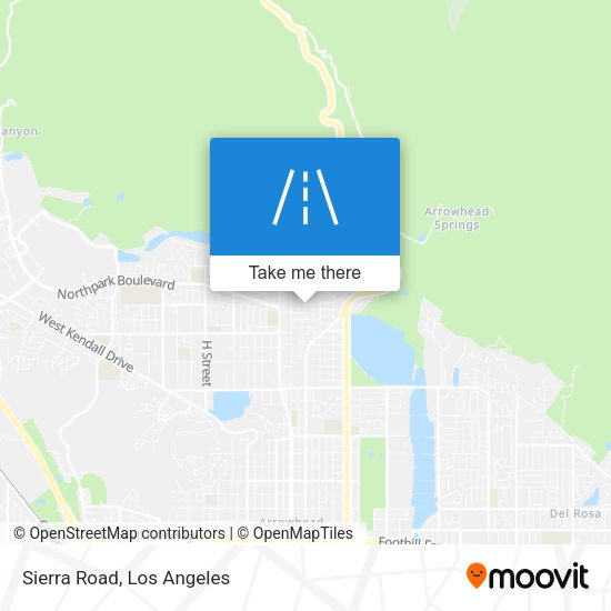 Mapa de Sierra Road
