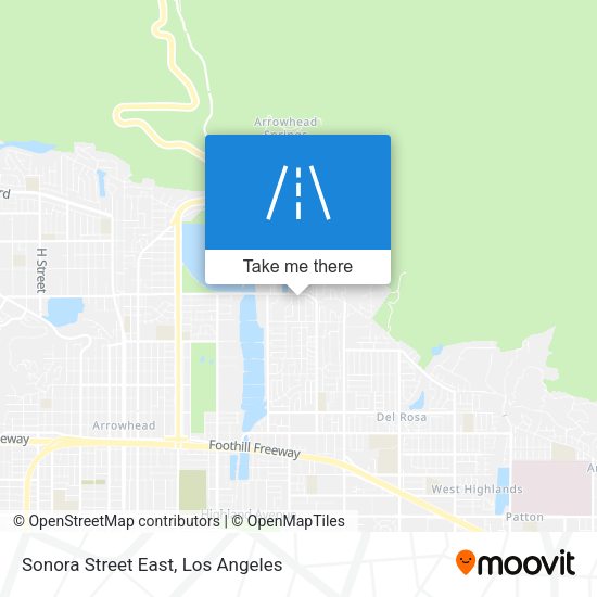 Sonora Street East map