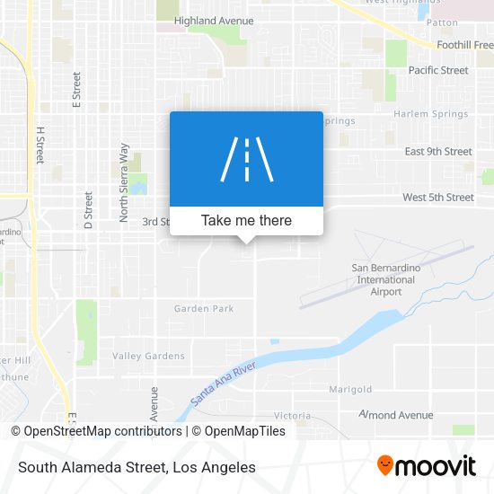 Mapa de South Alameda Street