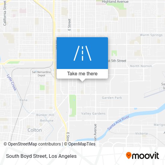 Mapa de South Boyd Street