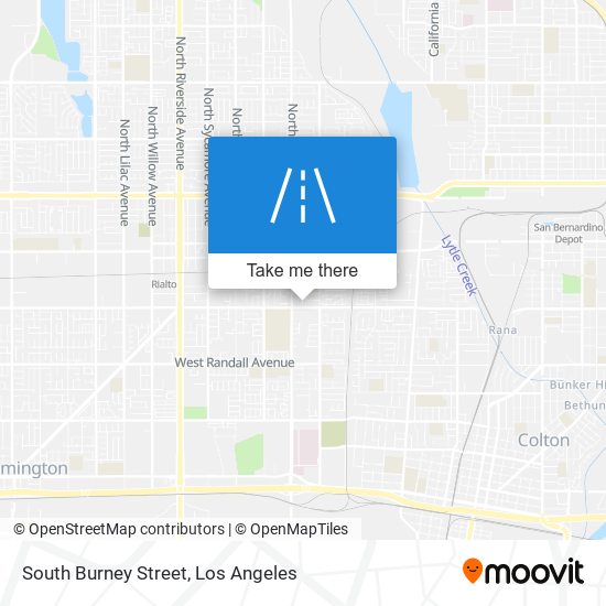 Mapa de South Burney Street