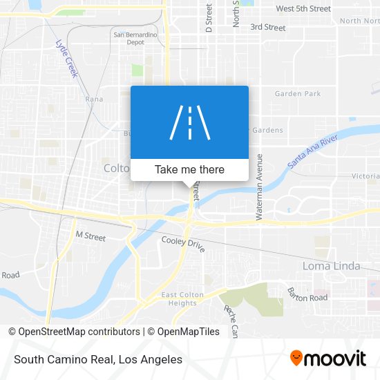 South Camino Real map