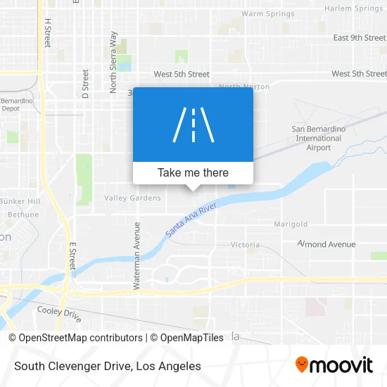 South Clevenger Drive map