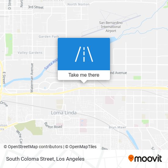 South Coloma Street map