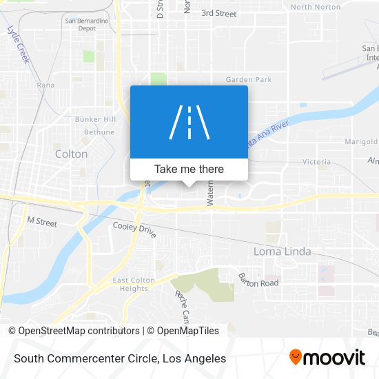 South Commercenter Circle map