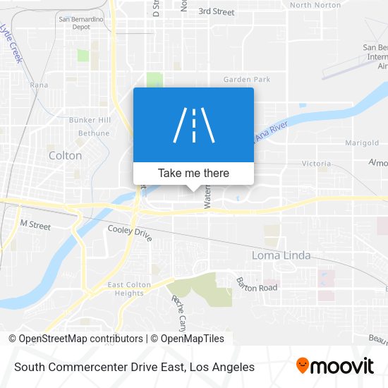 Mapa de South Commercenter Drive East