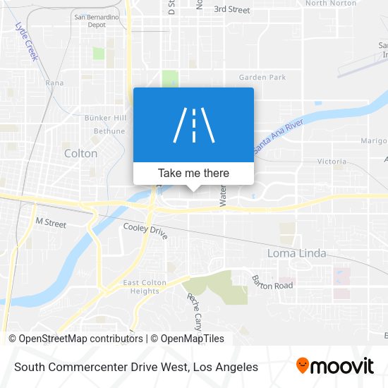 South Commercenter Drive West map
