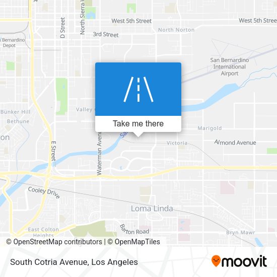 South Cotria Avenue map