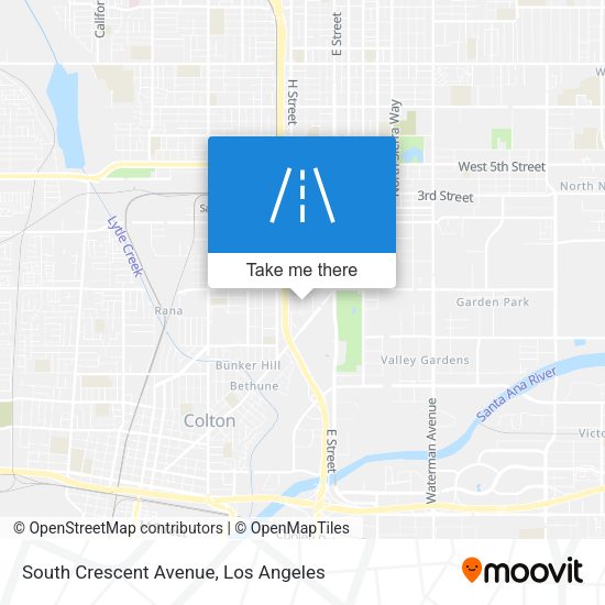 South Crescent Avenue map