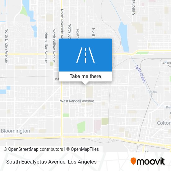 South Eucalyptus Avenue map