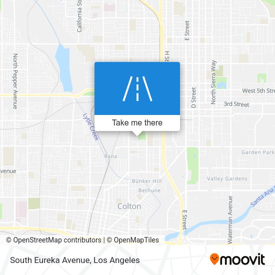 South Eureka Avenue map