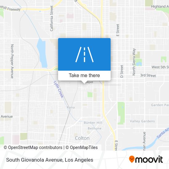 South Giovanola Avenue map
