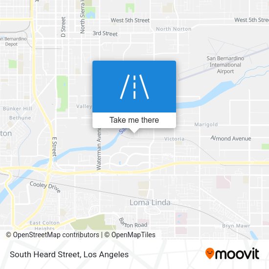 South Heard Street map