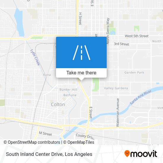 South Inland Center Drive map