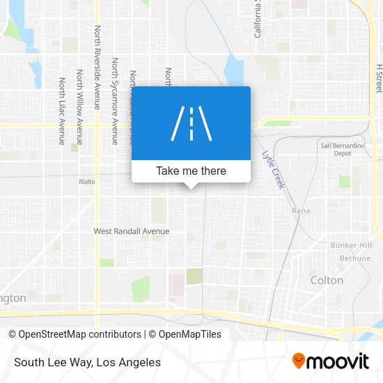 South Lee Way map