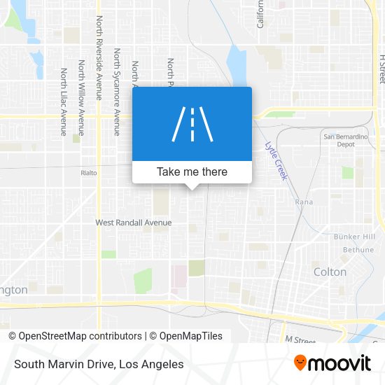 South Marvin Drive map