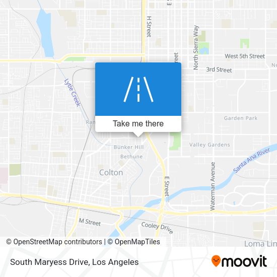 Mapa de South Maryess Drive