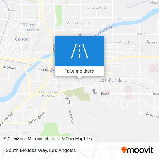 South Melissa Way map