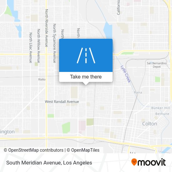 South Meridian Avenue map