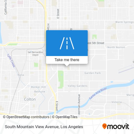 South Mountain View Avenue map