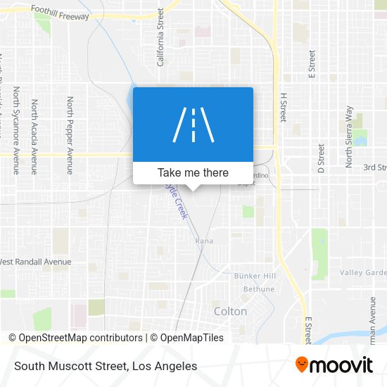 South Muscott Street map