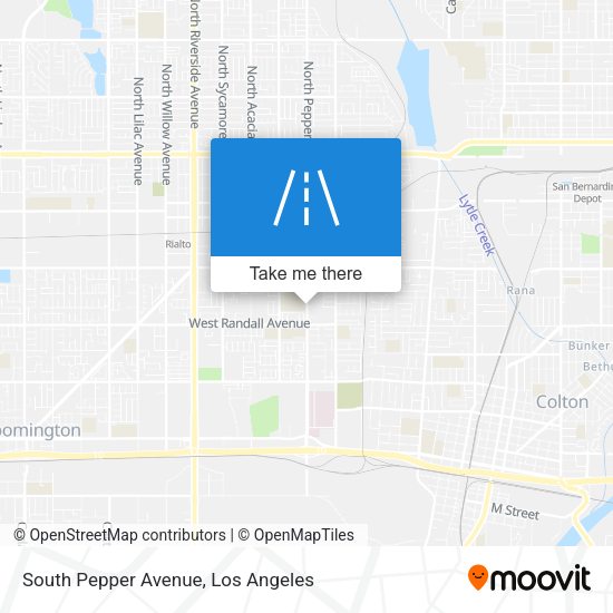 South Pepper Avenue map