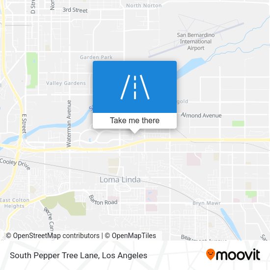South Pepper Tree Lane map