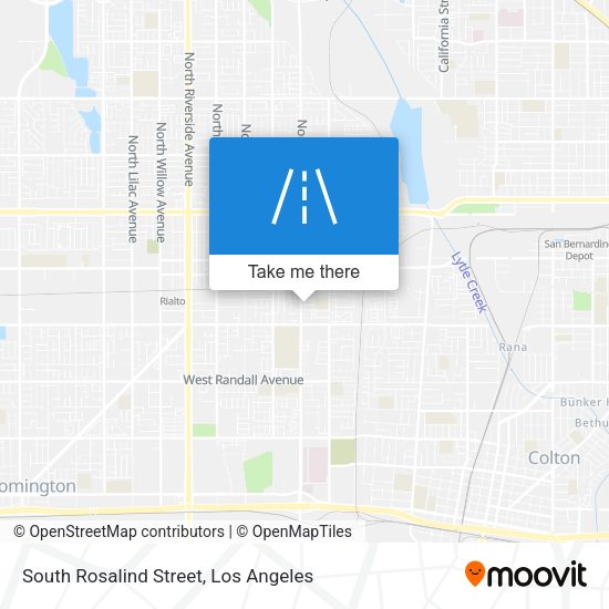 South Rosalind Street map