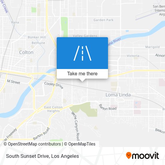 Mapa de South Sunset Drive