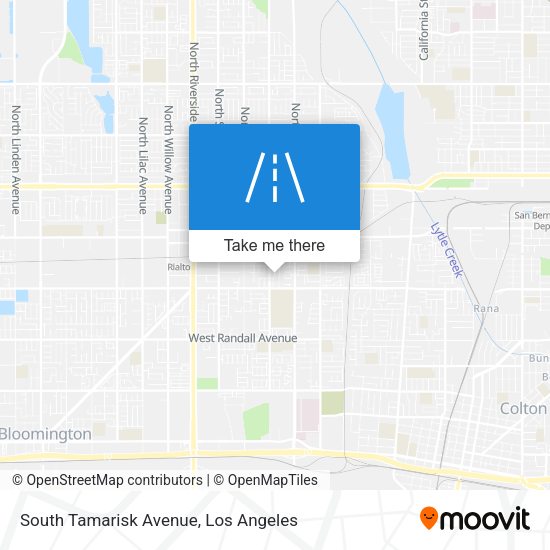 South Tamarisk Avenue map
