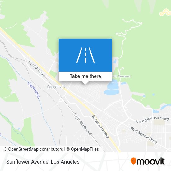 Mapa de Sunflower Avenue