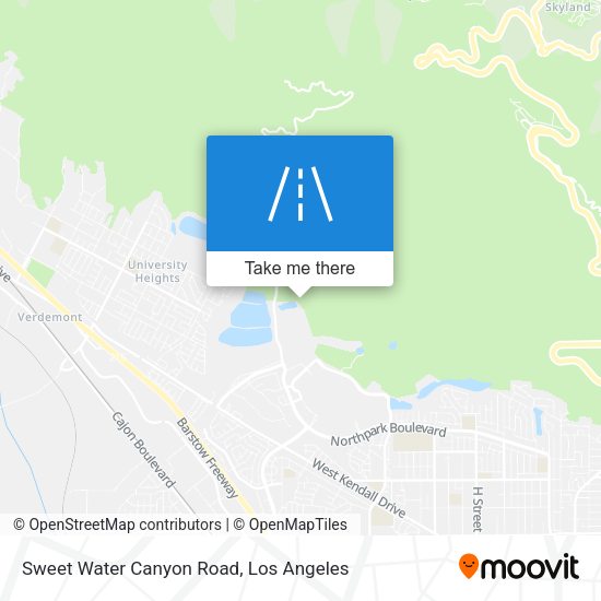 Mapa de Sweet Water Canyon Road