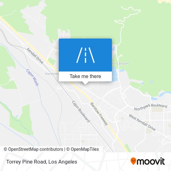 Torrey Pine Road map