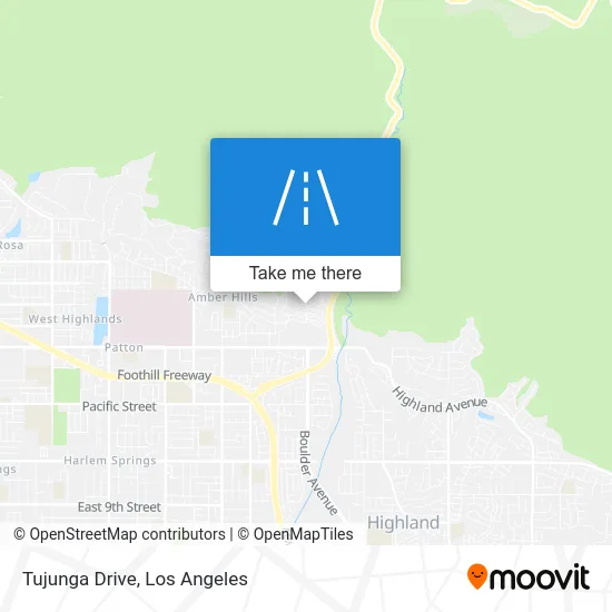Tujunga Drive map