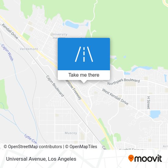 Universal Avenue map