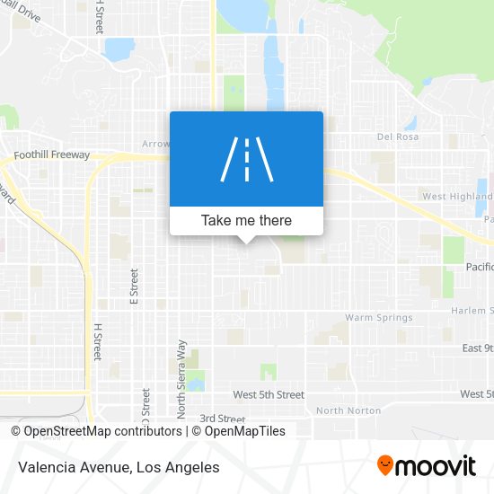 Mapa de Valencia Avenue