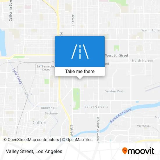 Valley Street map