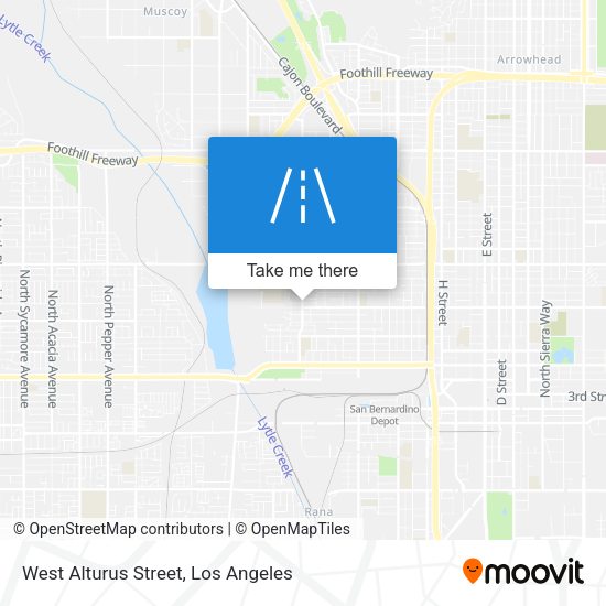 West Alturus Street map