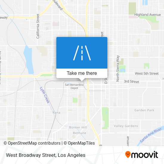 Mapa de West Broadway Street