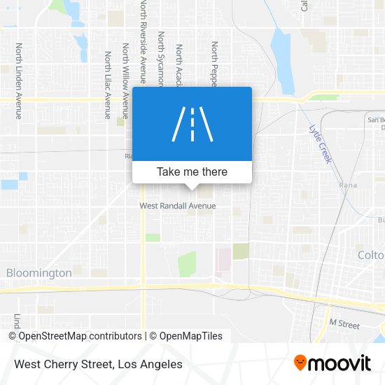 West Cherry Street map