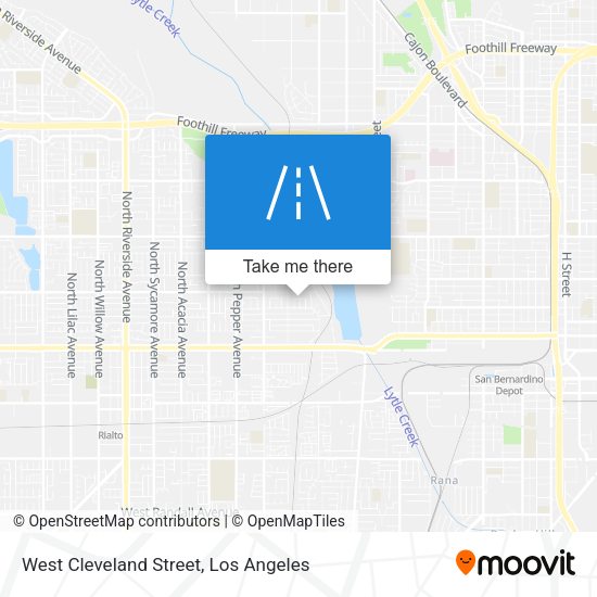 West Cleveland Street map