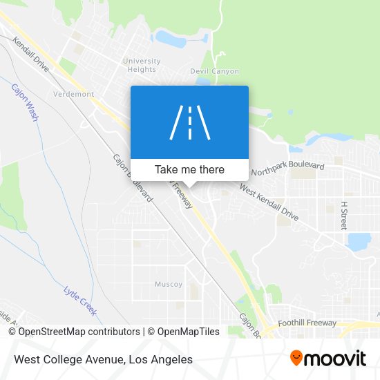 Mapa de West College Avenue